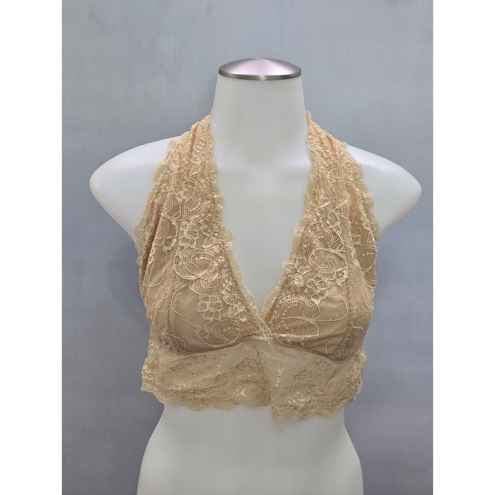 Shekini Cream Romantic Boudoir Bridal Cottage Lingerie Feminine Lace Bra Large